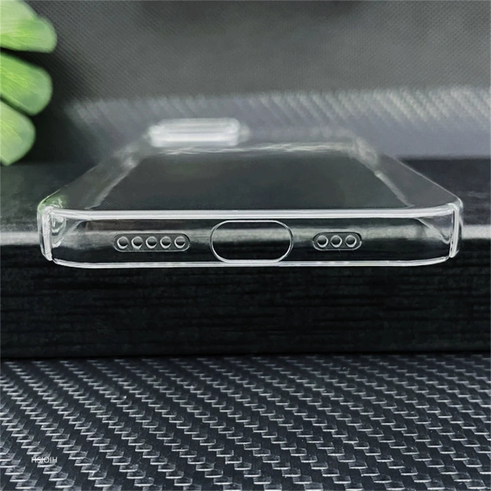 Ultra Clear PC Hard Case for iPhone 11 12 13 14 15 16 Pro X XR XS Max mini Plus Case Slim Transparent Protective Back Cover