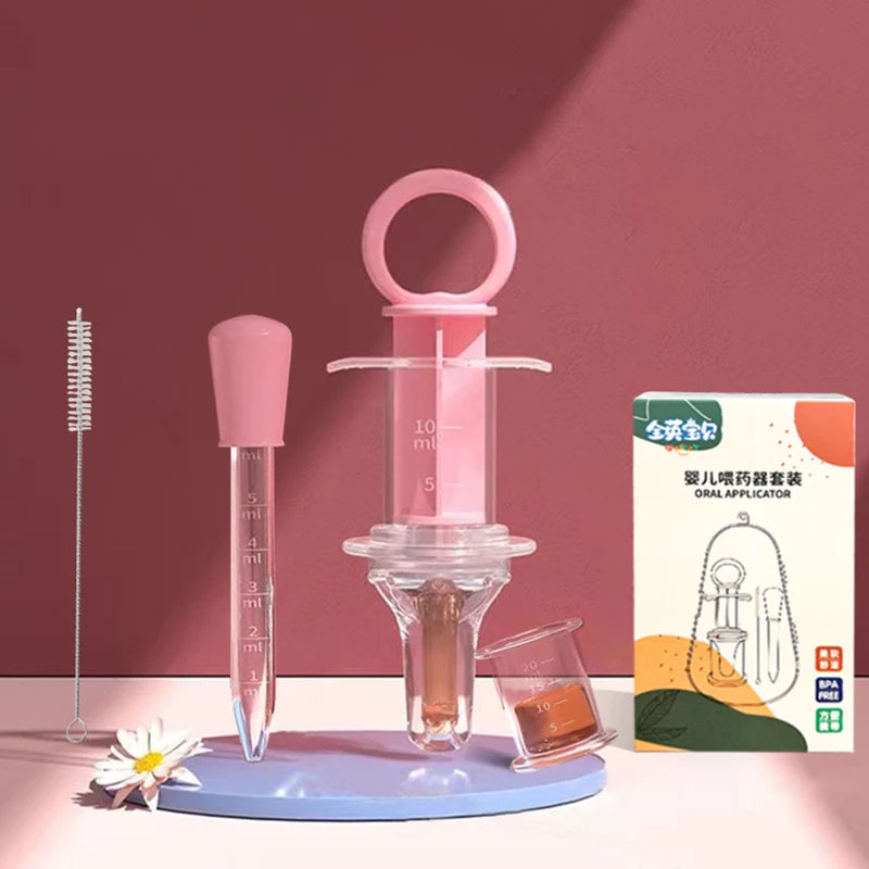 4PCS Baby Medicine Feeder Child Medicine Device Silicone Pipette Liquid Food Supplement Dropper Baby Training Feeder Utensils