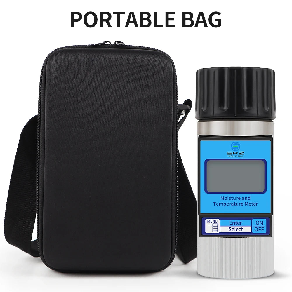 Grain Moisture Meter For 37 Kinds Grains Humidity Tester Wheat Corn Soybean Peanuts Coffee Beans Hygrometer Multi-Language