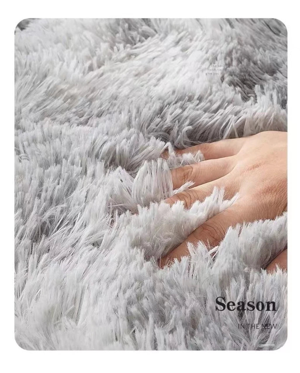 VIKAMA Girl Bedroom Bedside Light Luxury Carpet Living Room Warm Plush Children's Room Soft Easy Care Large Area Floor Mat