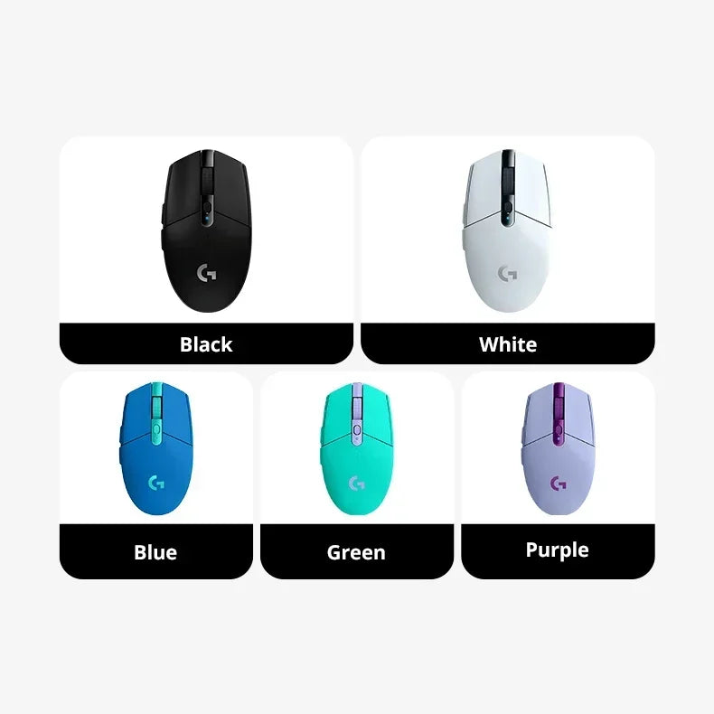 Logitech G304/G305 LIGHTSPEED Wireless Lightweight Gaming Mouse For FPS/MOBA/MMO/RPG/CS2- HERO Sensor 12K DPI, 6 Programmable