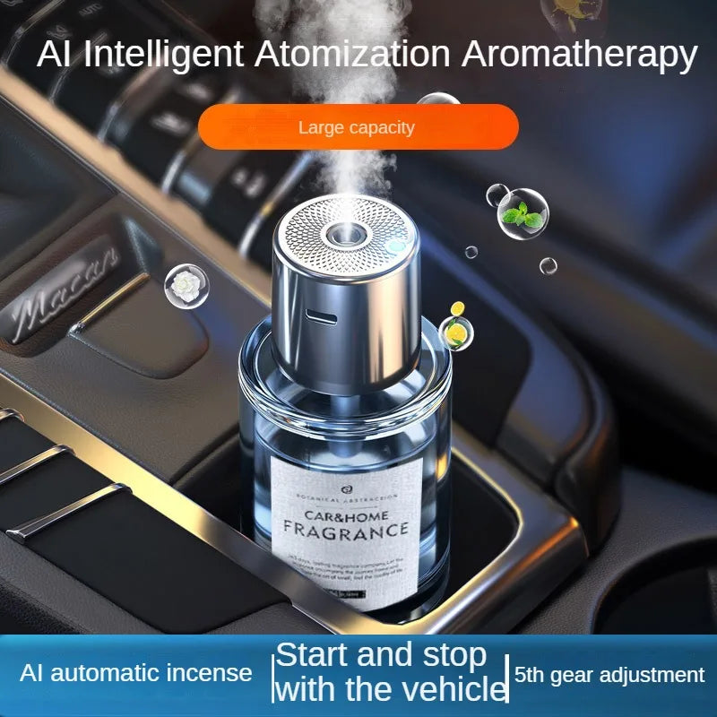 Car Aroma Diffuser Car Intelligent Wireless Fragrance Machine Auto Mist Deodorant Car Perfume Misting Humidifier
