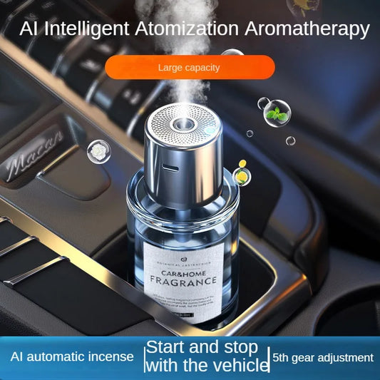 Car Aroma Diffuser Car Intelligent Wireless Fragrance Machine Auto Mist Deodorant Car Perfume Misting Humidifier