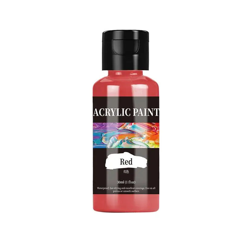 High-Quality 30 Ml/Bottle Acrylic Paint Colors Dyestuff Paint For Fabric Clothing Painting For Leather DIY Pigment Graffiti