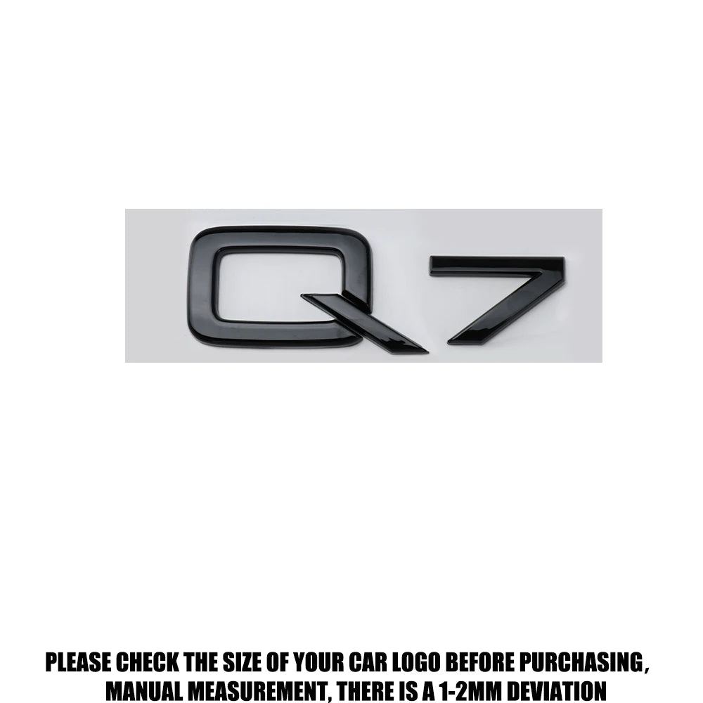 ABS Letter Badge Car Body Rear Trunk Sticker Decoration Accessories For Audi Q3 Q5 Q7 V6T A4 A1 A5 S5 A6 V6T S8 V8T Car Styling