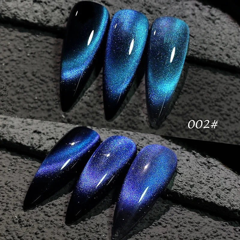 8ml 9D Rainbow Cat Eye Magnetic Nail Gel Phototherapy Adhesive Semi Permanent Nail Art Manicure Soak Off LED UV Gel