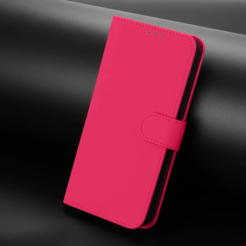 For Funda Tecno Camon 50 Pro 4G Case Candy Solid Color Flip Cover on for Tecno Camon 50 pro 4G CN5c Leather Phone Case Coque