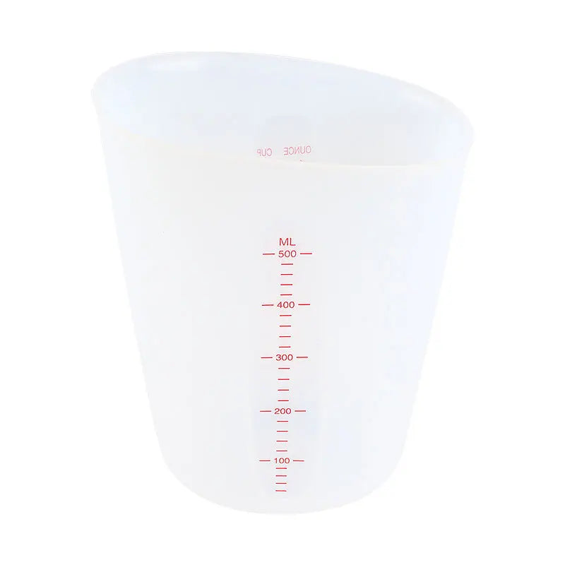 Kitchen Measuring Tools Silicone Measure Cup 250ml/500ml Liquid Measuring Cup Dosing Utensils Pink/ White Measuring Jug