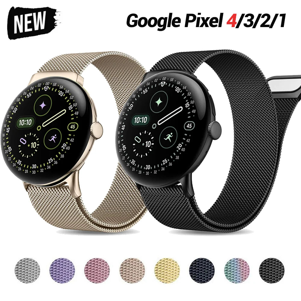 Milanese Watch for Google Pixel Watch 4 3 45mm 41mm Strap Metal Stainless Steel Magnetic Buckle Bracelet for Pixel Watch 2 Band
