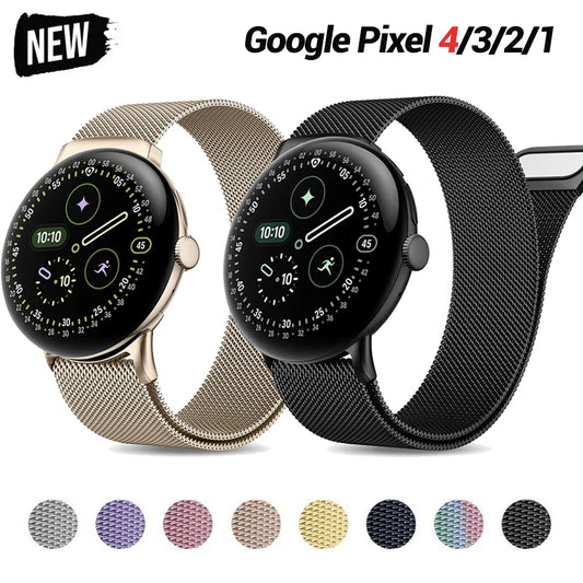 Milanese Watch for Google Pixel Watch 4 3 45mm 41mm Strap Metal Stainless Steel Magnetic Buckle Bracelet for Pixel Watch 2 Band