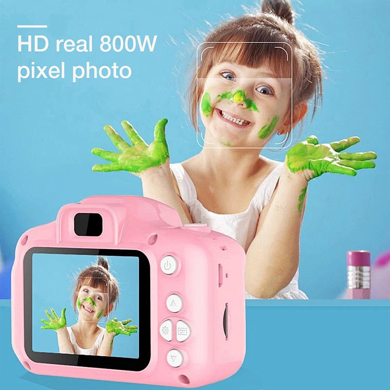 Children's Camera 1080P HD Screen Camera Video Toy 8 Million Pixel Kids Cartoon Cute Camera Outdoor Photography Toy