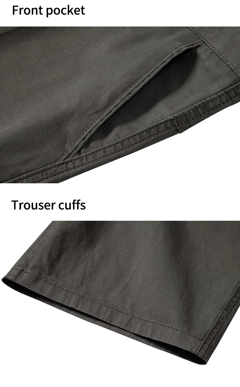 8 Colors Mens Cotton Casual Shorts Summer Business Casual Knee Pants Classic Khaki American Style Streetwear Golf Shorts Beige