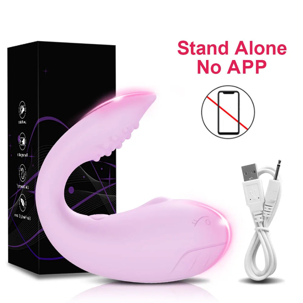 Wireless Bluetooth APP Vibrator for Women Remote Control Dildo G Spot Massager Wear Vibrating Egg Female Sex Toys for Adults 18