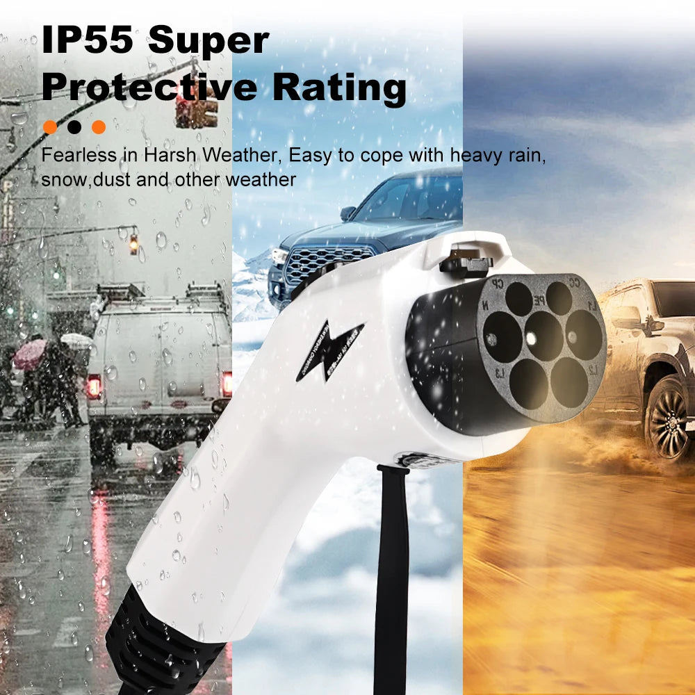 JDMEX 3.5W 16A Portable EV Charger GBT EVSE Charging Box Controller Wallbox for Electric Car Charging Current Adjustable