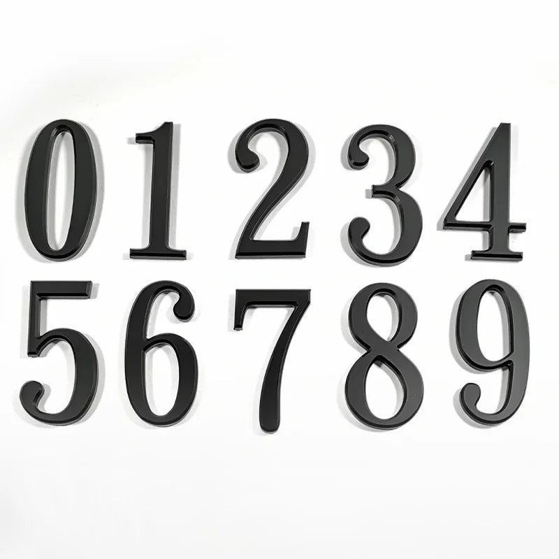 House Number Outdoor Letters Digital Outdoor Numbers for Residence Signs Door Alphabet Home Address Name Plate Hotel Residential
