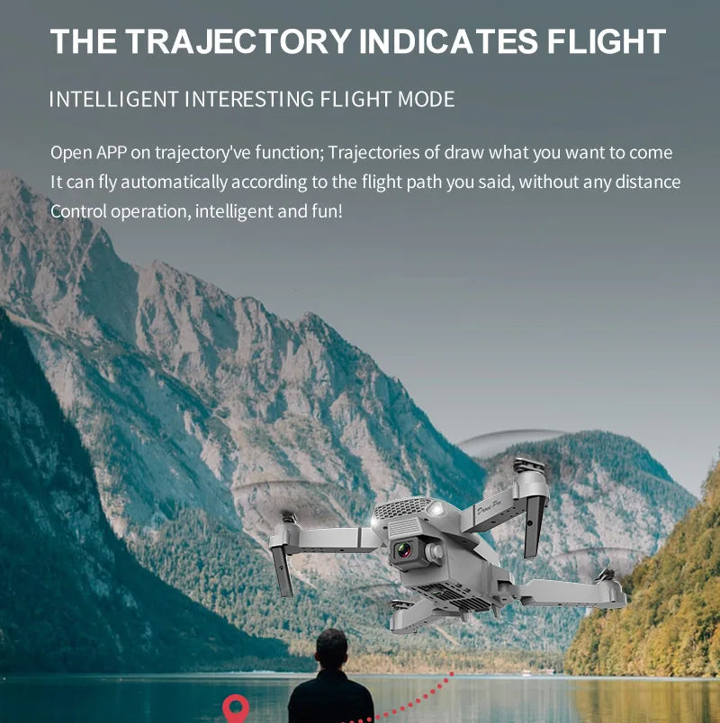 KBDFA 2023 New E88 Pro WIFI FPV Drone Wide Angle HD 4K 1080P Camera Height Hold RC Foldable Quadcopter Dron Helicopter Toys Gift