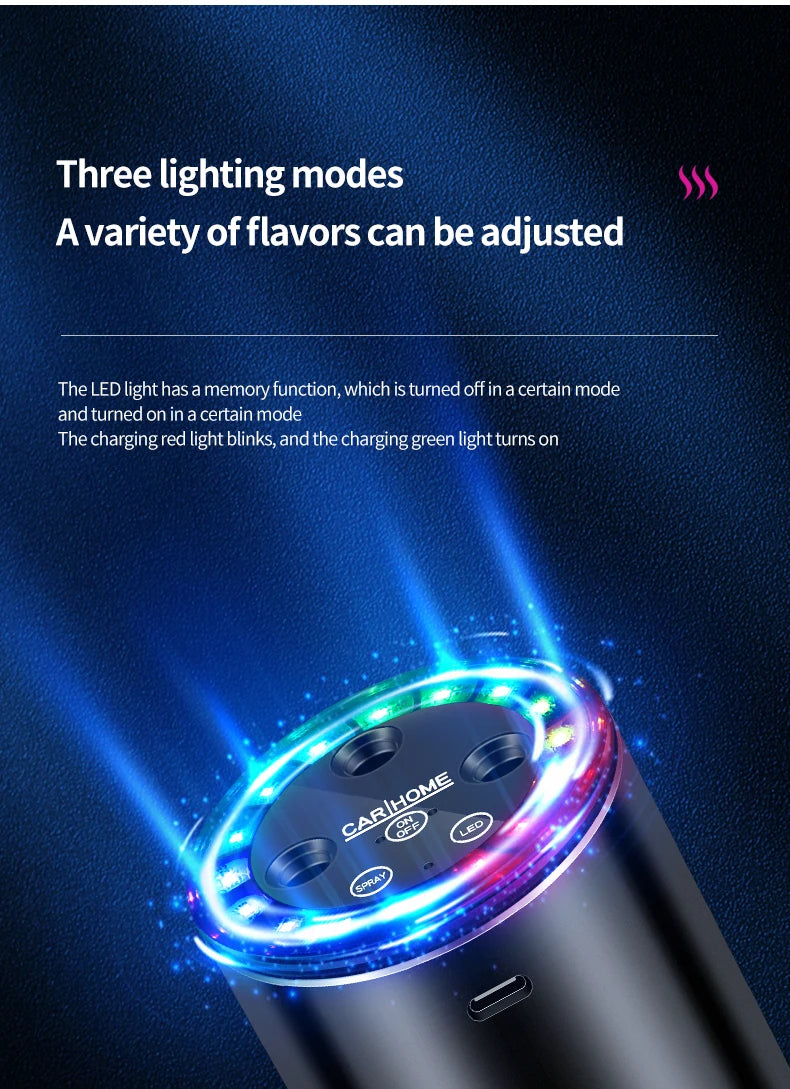 Car Electric Air Diffuser Aroma Compact Car Diffuser for Long-Lasting Aromatherapy Car Air Freshener For Removing Odors