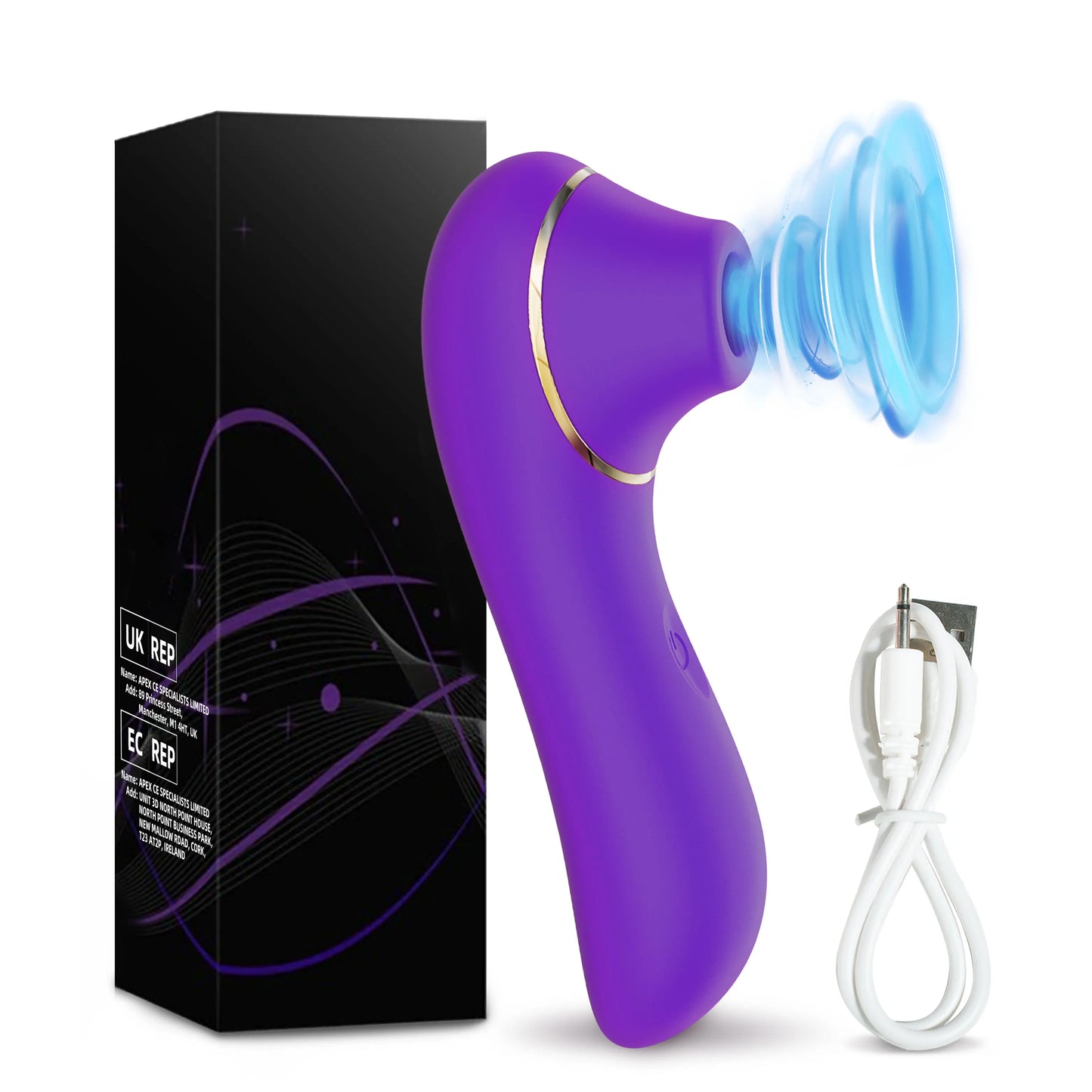 Sucking Vibrator with 5 * 5 Suction Female Clitoral Stimulator Nipple Masturbator Sex Toy for Women Adult Couples Pleasure