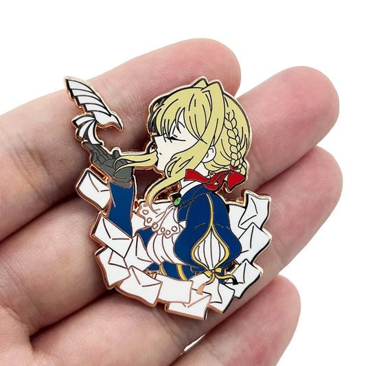 Funny Pins Anime Love Enamel Brooch Clothes Backpack Lapel Hat Badges Fashion Jewelry Accessories For Friends Gifts