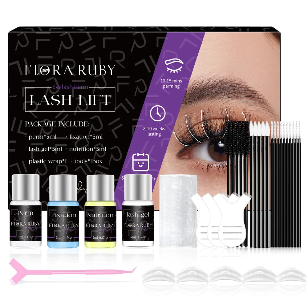 ICONSIGN Lash Lift Kit,Eyelash Perm Kit,Lash Lift and Tint Kit Professional Eyebrows Dye Lash Extension Set Semi-Permanent