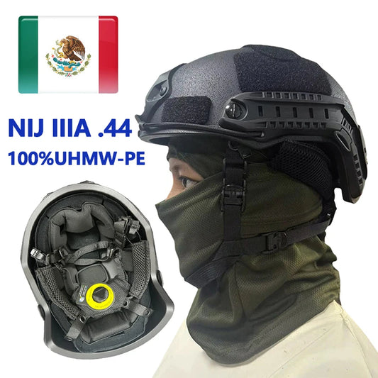 Tactical Ballistic ACH High Cut Helmet Kevlar High Quality Safety Helmet FAST NIJ IIIA Wendy's Suspension Liner Ballistic Helmet