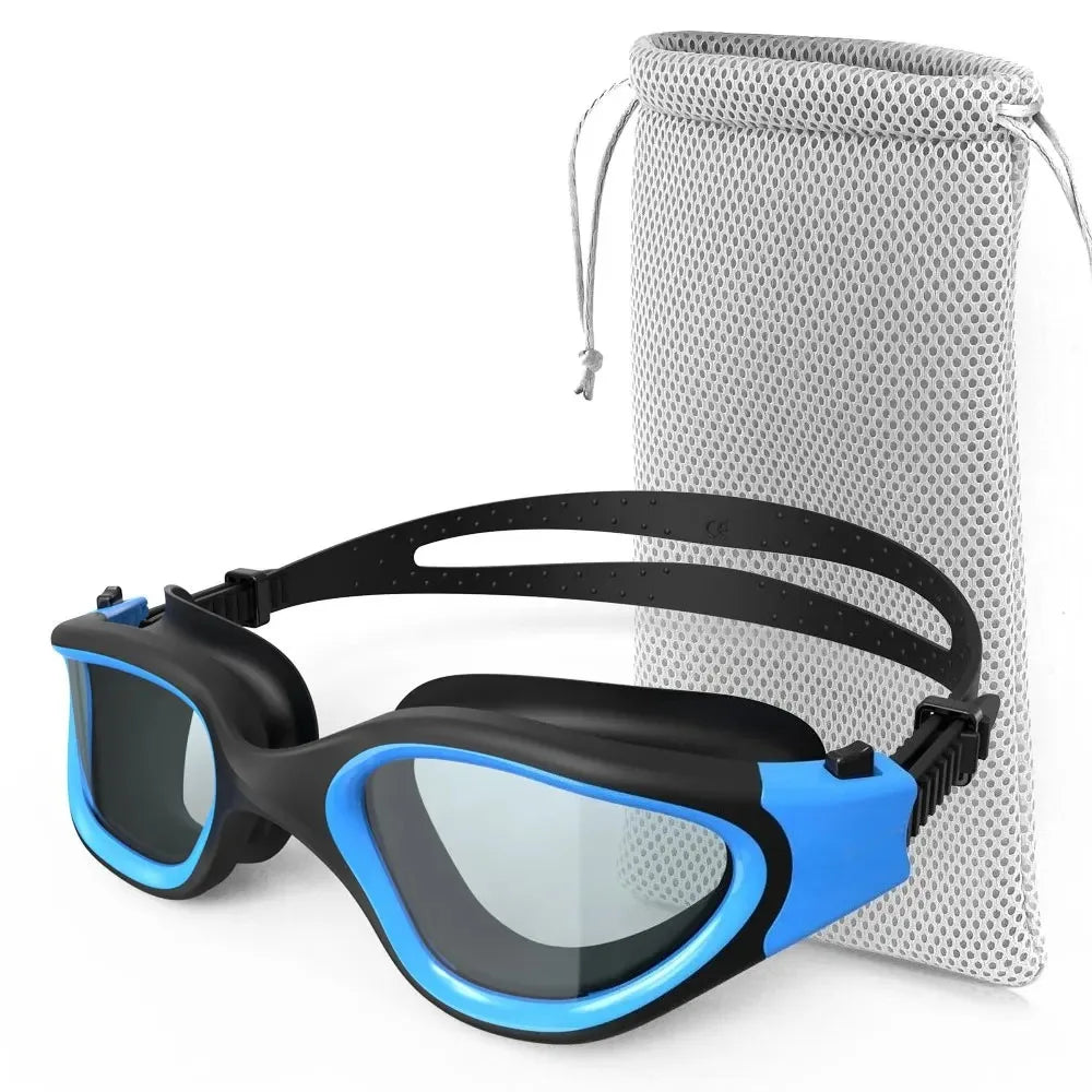 Anti-fog UV Protective Lenses for Men and Women Waterproof and Adjustable Silicone Swimming Glasses Polarized Swimming Glasses