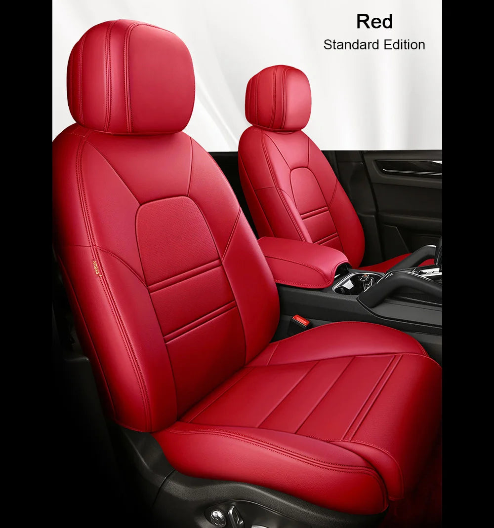 For Land Rover Range Rover Velar 2017 2018 2019 2020 Faux Leather Custom Car Seat Covers Full Set Interior Protector Accessories