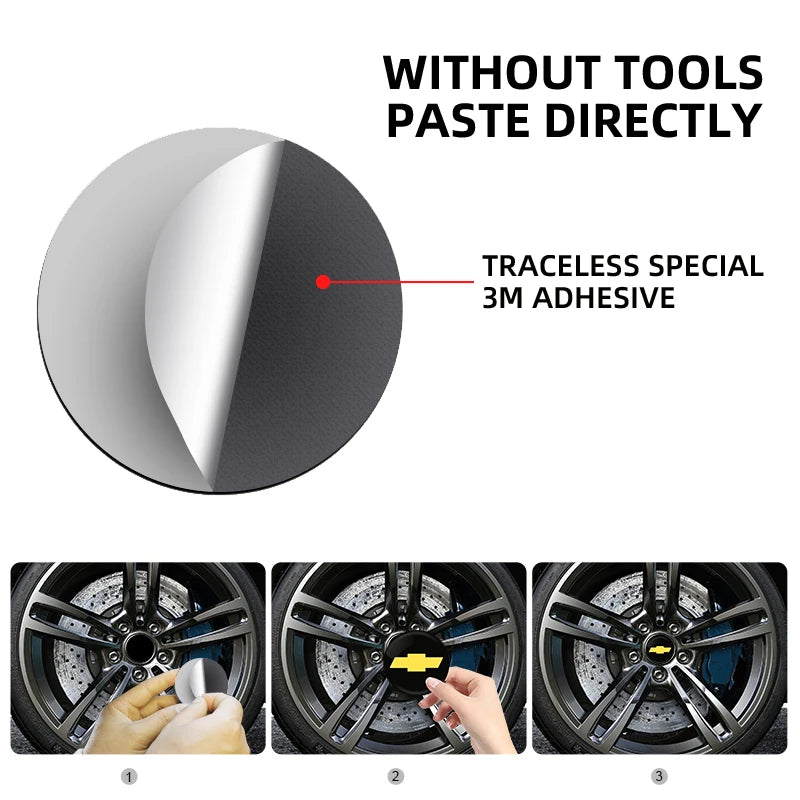 56mm Car Wheel Center Decal Hub Sticker for Chevrolet Logo Lacetti Aveo Cobalt Cruze Malibu Trax Camaro Sail Captiva Epica Lova