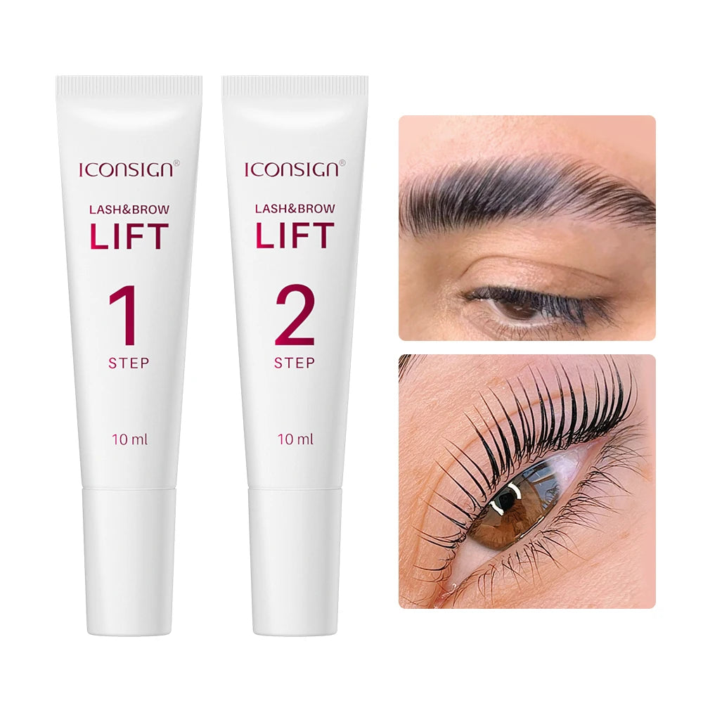 ICONSIGN 10ml Fix Perming Set Lash Eyebrow Lift Perm Fixation Tube Set Lotion 8-12 Minutes Lifting Eyes Makeup Tools