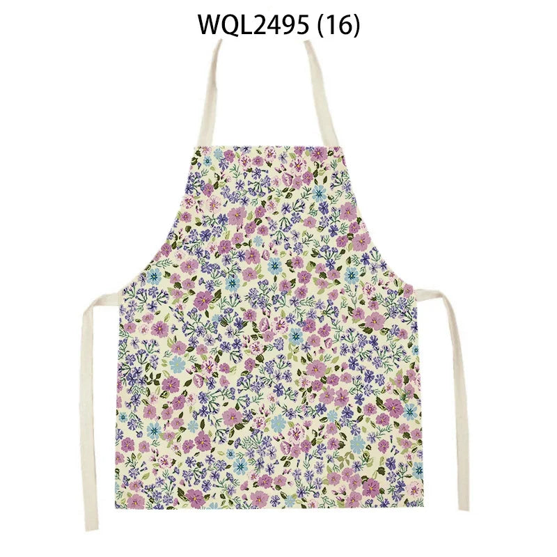 Plant Apron Kids Apron Kitchen Household Item Aprons Adult Hair Pinafore Custom Logo Kitchen Supplie Tablier Aprons 55-68cm