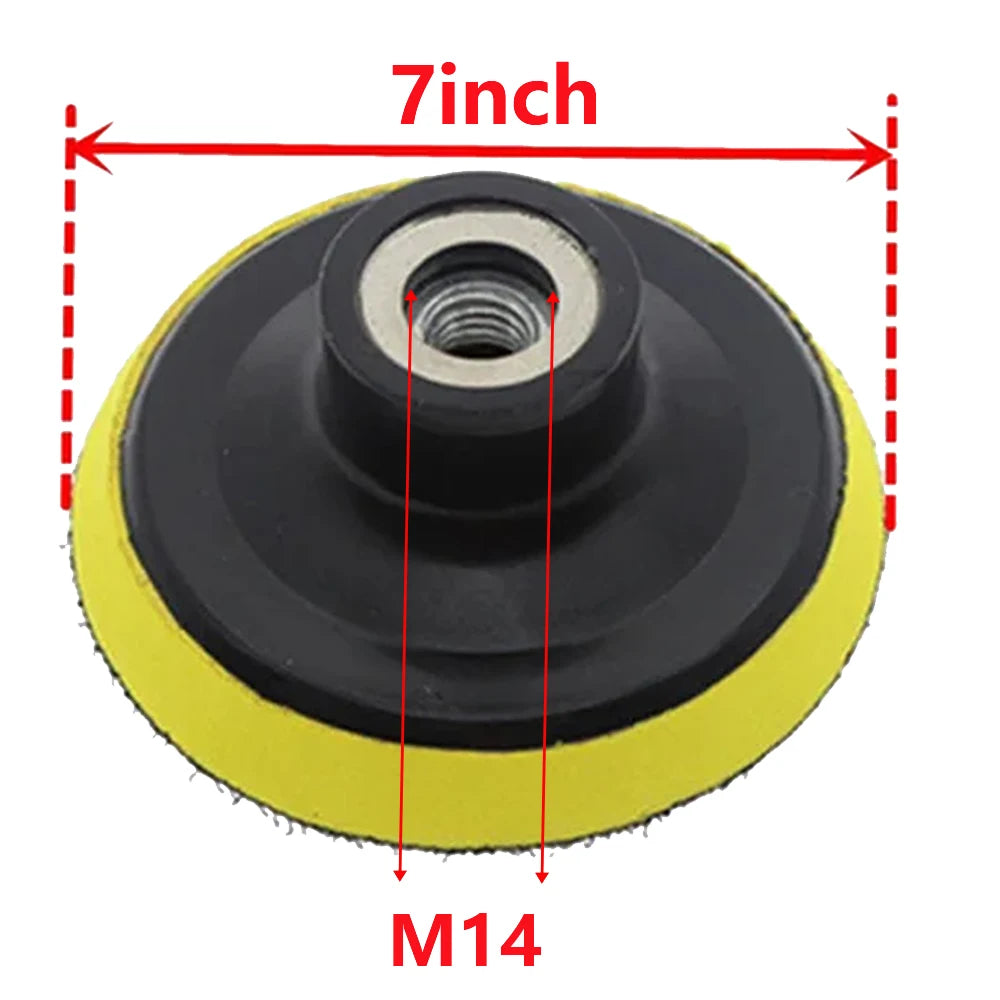 3/4/5/6/7inch M10 M14 Backing Pad Sanding Holder Disc Hook and Loop Polishing Backer Plate Drill Rod for Polisher Grinding Tool