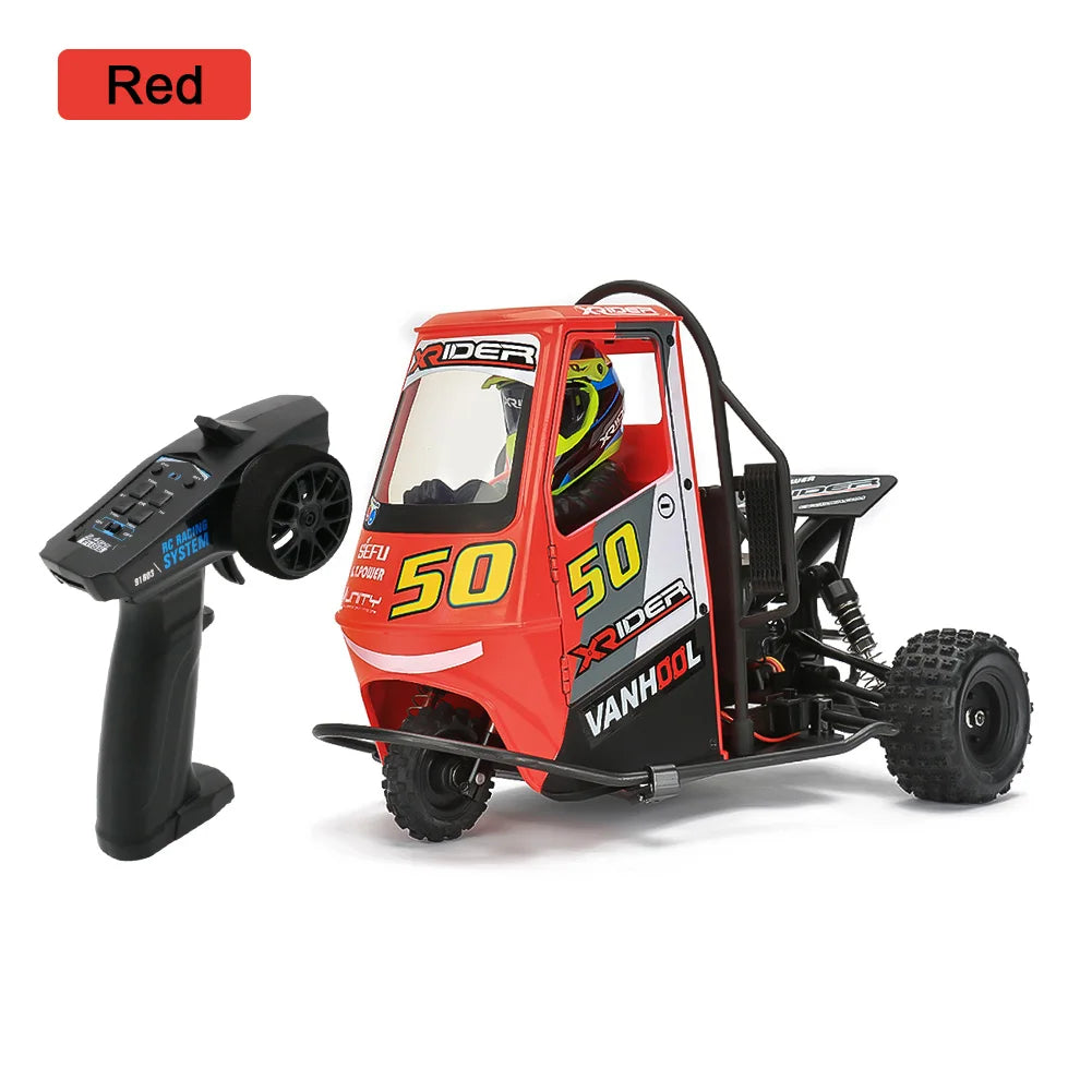 RC Car Remote Control Car 2.4G X-Rider 1/8 Piaggio Ape 1:8 2WD Kids Battery Powered Drift Cars RTR