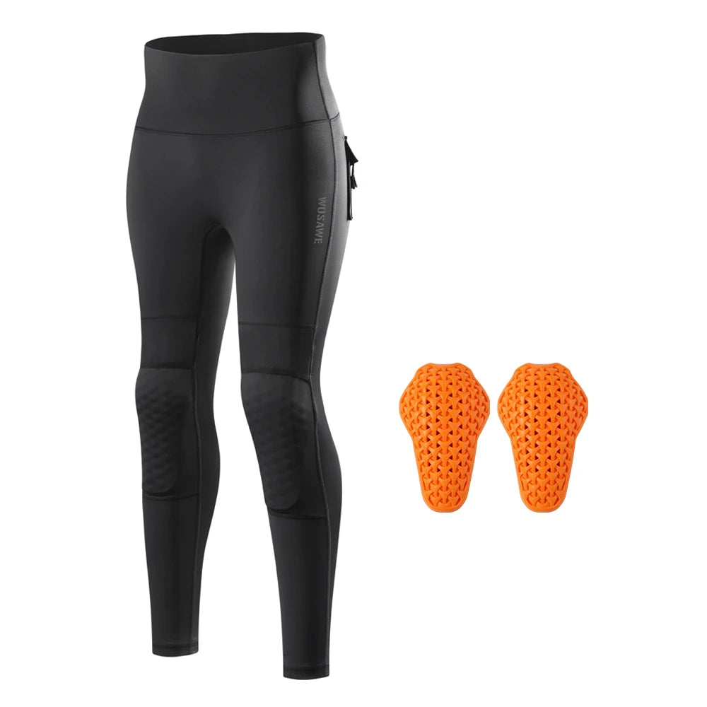 WOSAWE Women Motorcycle Soft Armor Full Body Summer Motorbike Protective Jacket Motocross Racing Pants CE Approved