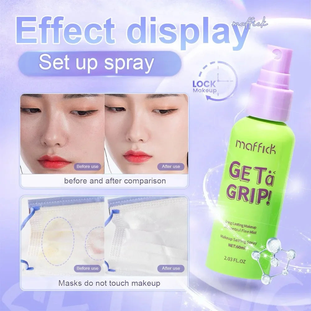 Cooling Makeup Setting Spray 60ml – Oil-Control, Hydrating, Waterproof, Long-Lasting, Unisex, For All Skin Types