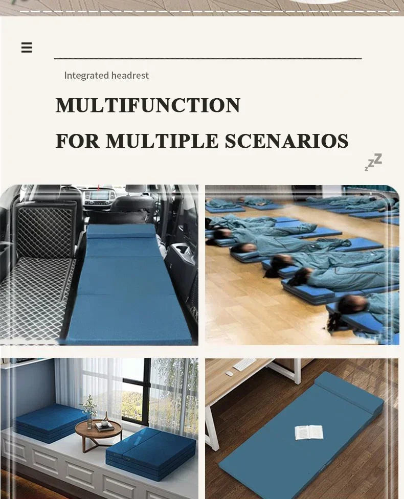 Home Lunch break folding mattress primary school students office floor paving car tatami sponge mat nap floor mat  foam mattress