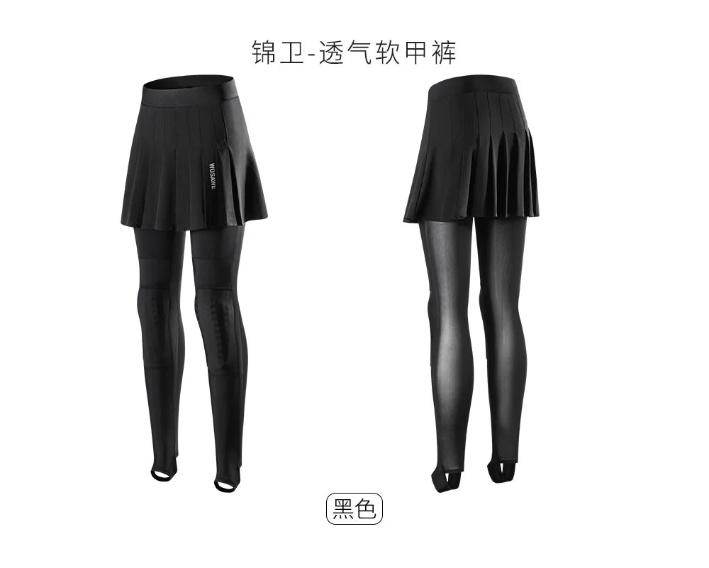 Knight suit women's spring/summer cycling wear Breathable motorcycle protection soft protective jacket top culottes