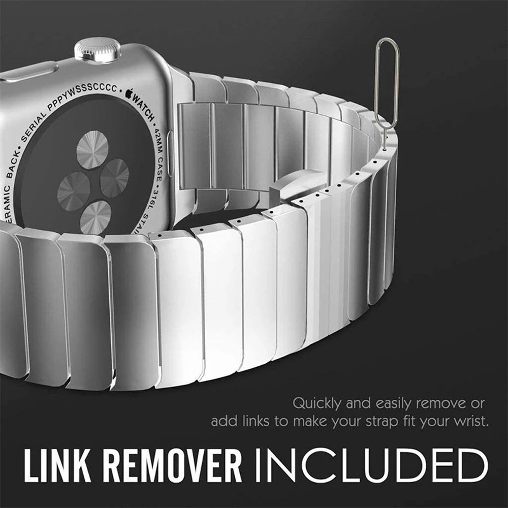 Bracelet Strap For Apple watch Band 40 46 42 44 45 49mm Stainless Steel Wristband For iWatch Series 11/10/9/8/7/6/5/4 SE 3 Ultra