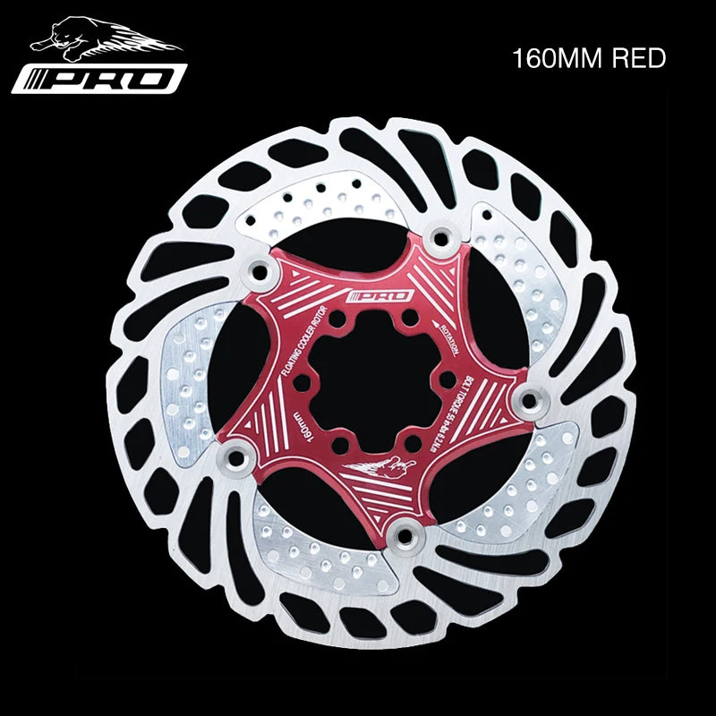 IIIPRO MTB Cooling Disc Brake Heat Dissipation  6 Inch 140/160/180/203mm Rotor Down Hill Floating Bicycle Brake Rotor