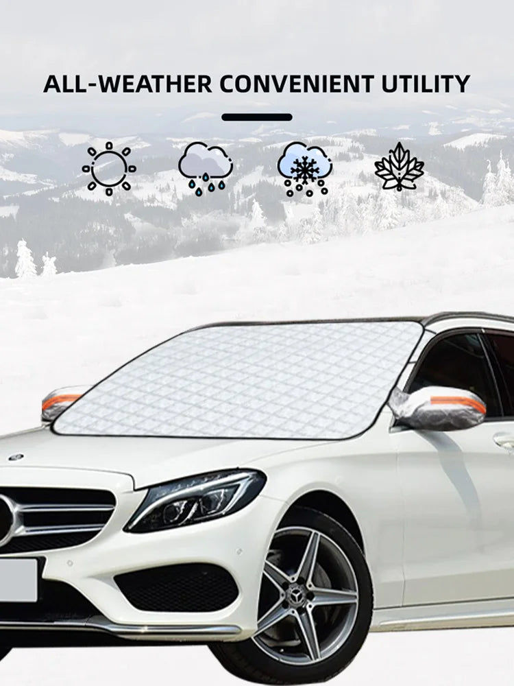 Magnetic Car Windshield Snow Cover Winter Ice-Frost Guard Sun Shade Protector For Mercedes Benz C200 C260 C300 W205 Accessories