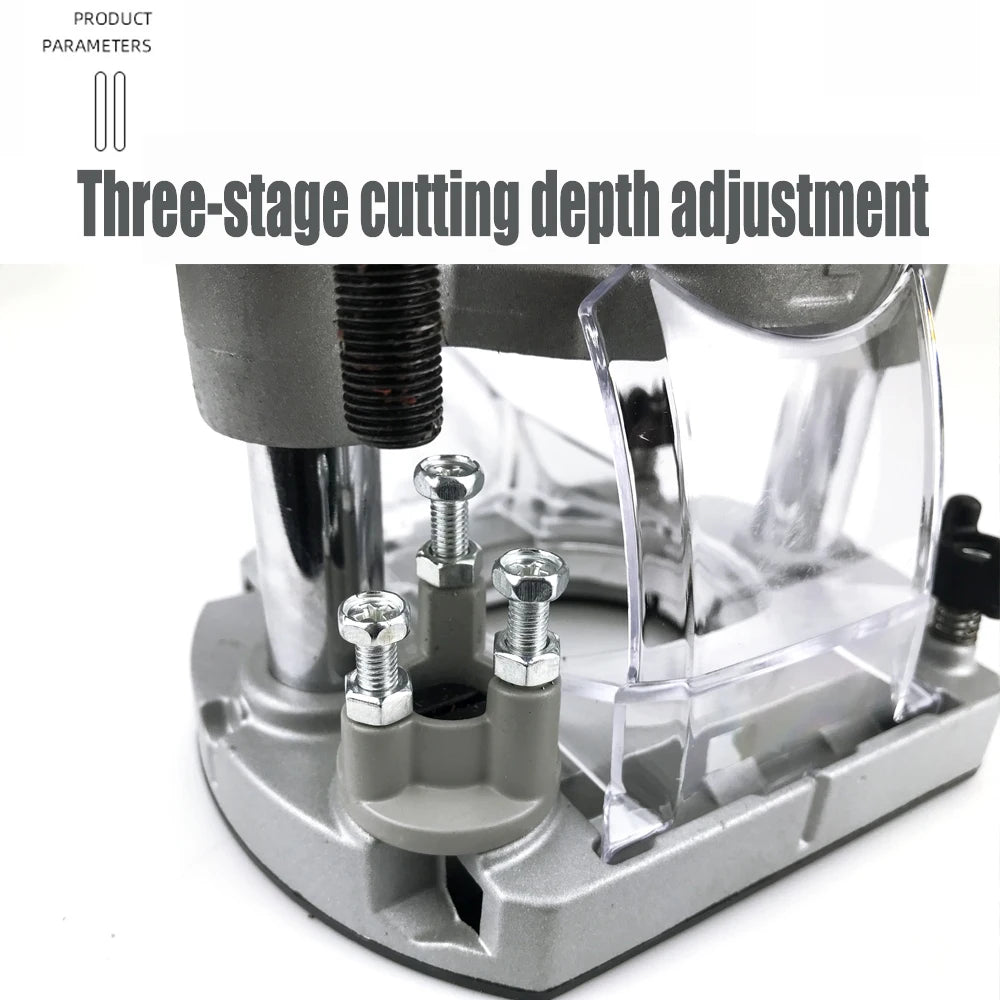 Compact Plunge Router Base Trimming Grooves Opening Carving Rack Aluminum Electric Router Bracket Milling Trimming Machine Base