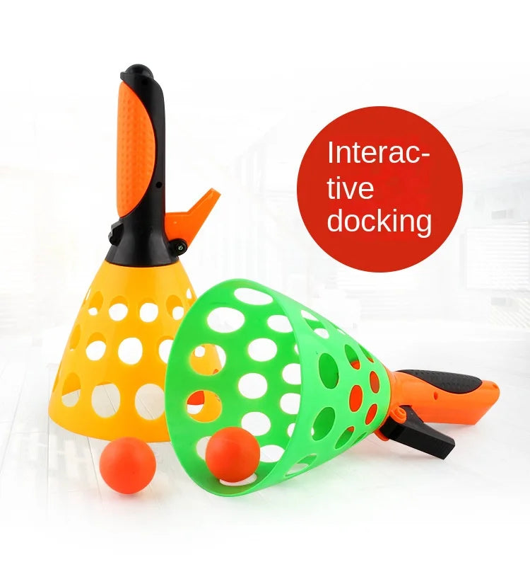 Catapult Two-player Docking Ball Launch Ball Ping-pong Bouncy Ball Leisure Sports Parent-child Interaction Outdoor Toys
