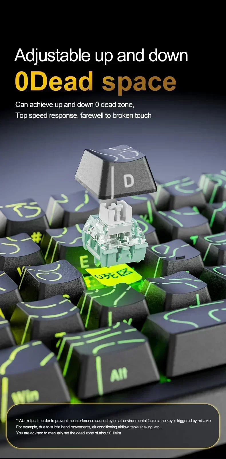 ATTACK SHARK X68HE Keyboard Magnetic Mechanical Gaming Wired Keyboard RGB 0.01mm Rapid Trigg 8000Hz SOCD/Rs 0.125ms 128K Rate