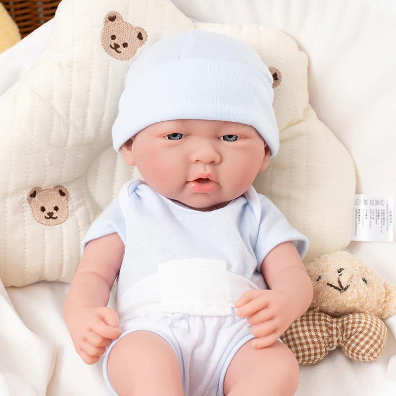 35CM 14inch Baby Dolls Cute Soft Silicone Baby Reborn Baby Doll Toys For Children Girls Gifts Lifelike Full Body Girl Dolls