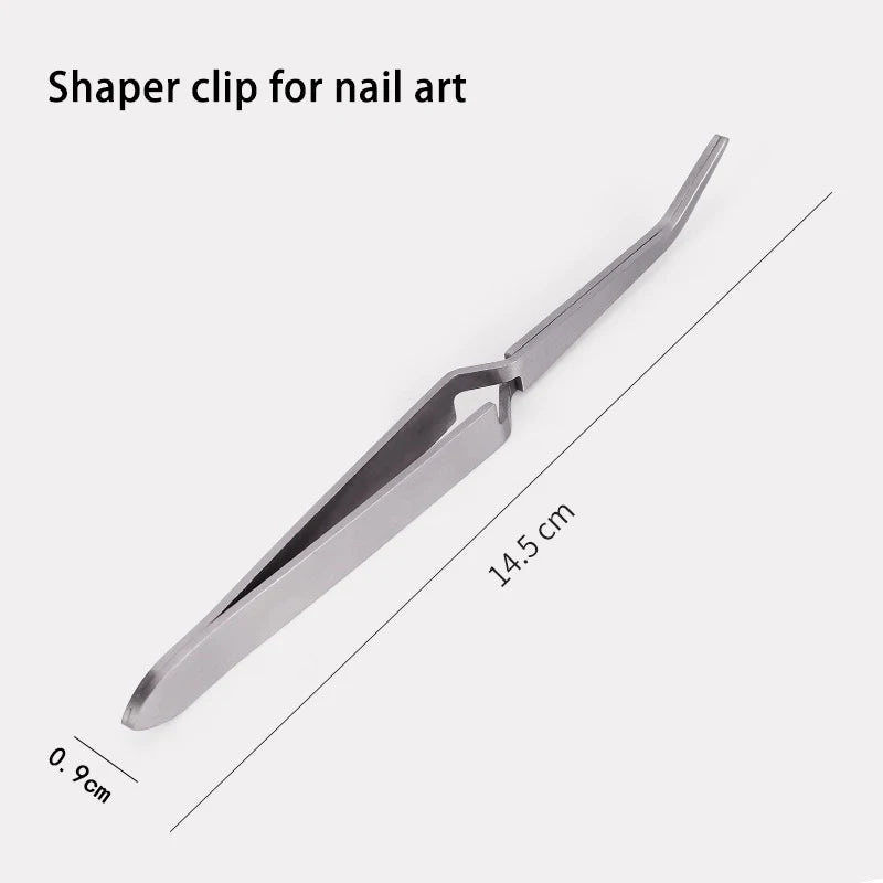 1Pc Multifunction Stainless Steel Nail Art Shaping Tweezers Cross Nail Clip Manicure Tools Fashion New Nail Art Tool