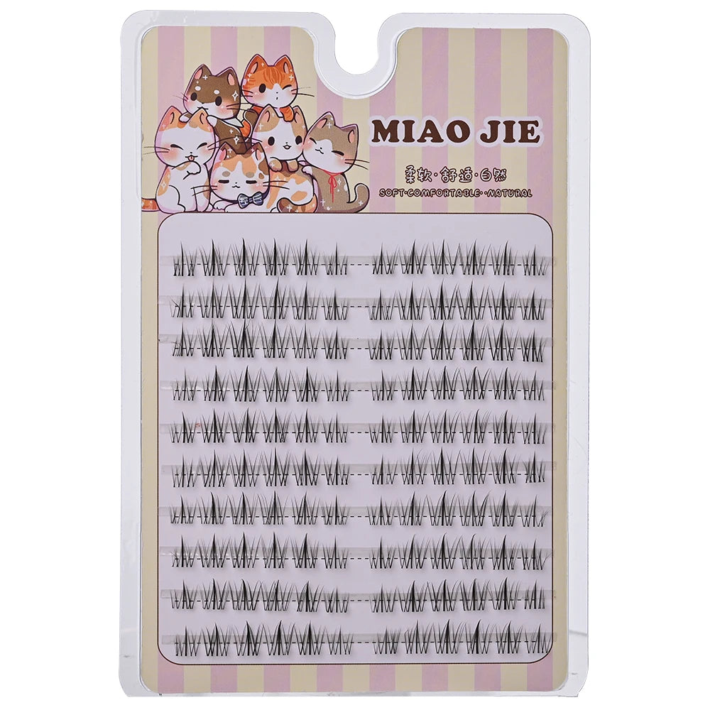 MIAOJIE Fashion Sunflower False Eyelashes Natural Simulation Fairy Cos Mink Eyelashes Extension Diy Makeup Individual Segmented