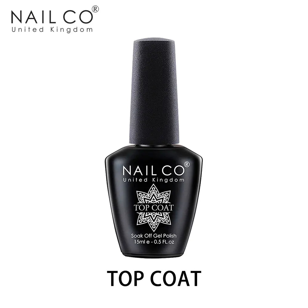 NAILCO 15ml Hema Free TPO Free Top Coat And Base Coat Art Design Gel Nail Polish Top Base Coat UV LED Soak Off Gel Nail Varnish