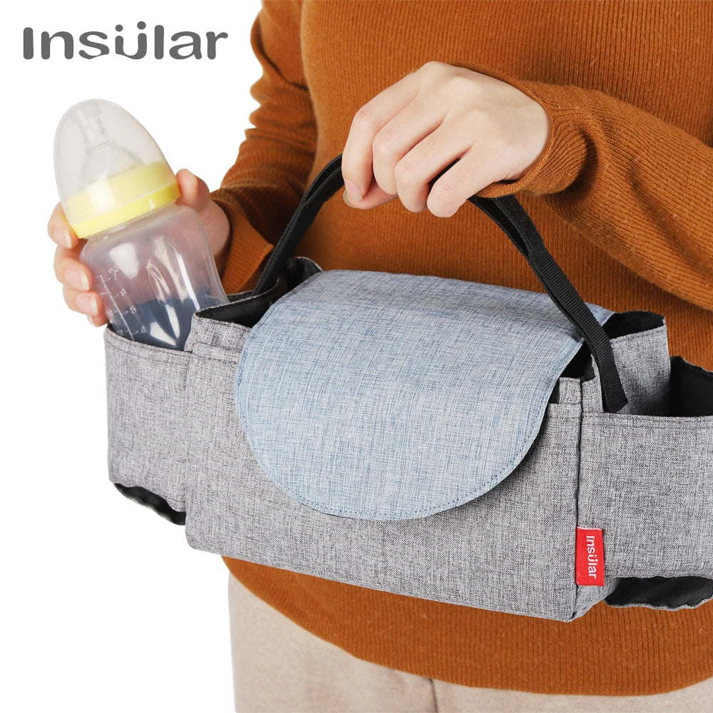 Insular Diaper Bag Baby Milk Bottle Insulation Bags Mummy Storage Bag For Baby Stuff Collection Stroller Accessories Baby Care