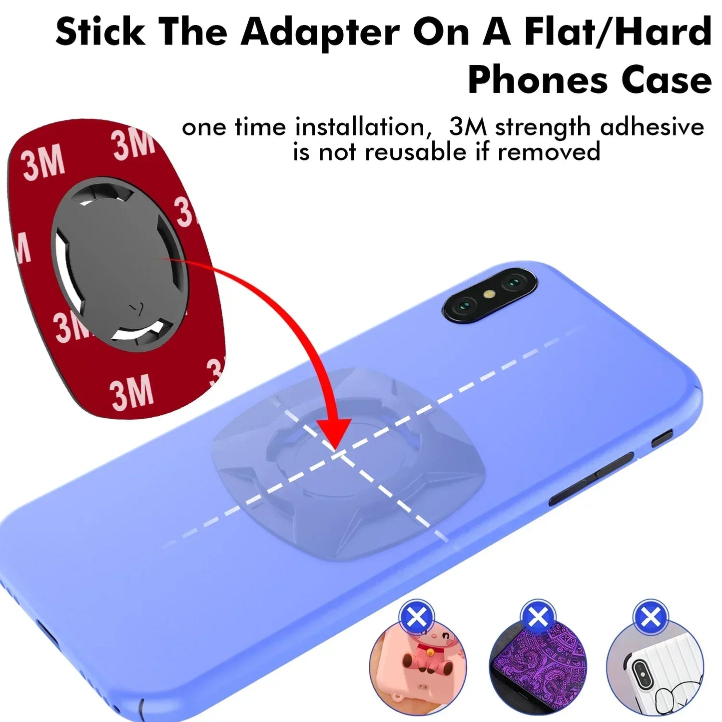 VIKEFON Bike Phone Holder Shock-resistant Motorcycle Bicycle Scooter Bike Handlebar Security Quick Lock Support Telephone Stand