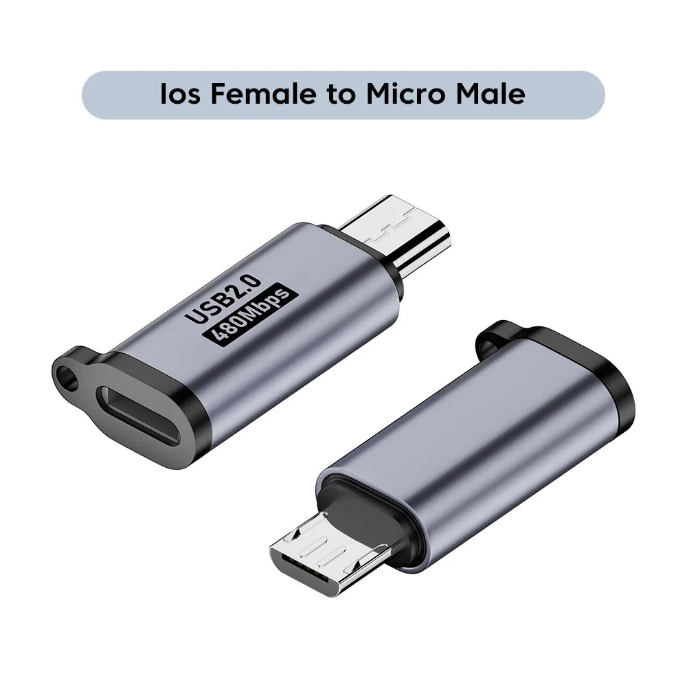 Type-c to Micro,Micro to Type c,type c to mini usb,Micro to mini usb adapter,Famele to Male adapter for 480Mbps data Transfer
