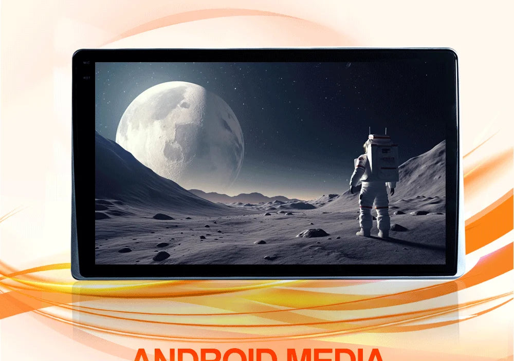 10.1" HD 1280*800 Android 13 Car Headrest Monitor Tablet For Back Seat Multimedia Apple Carplay Ambient Lights BT SD HDMI-Input